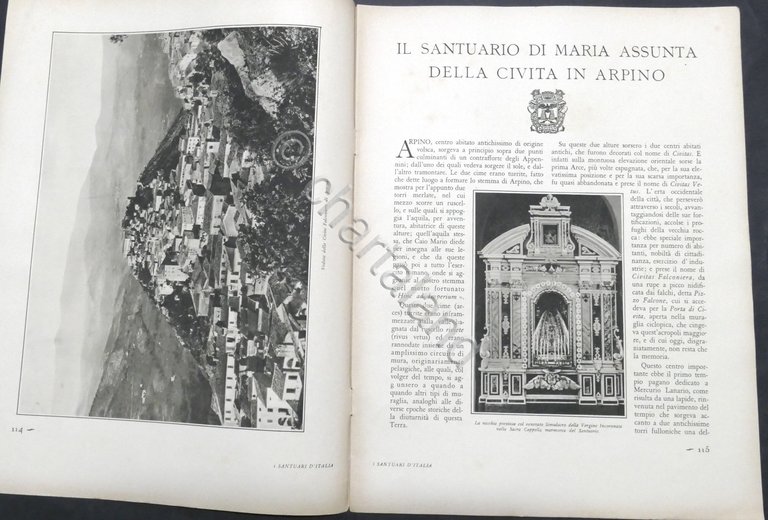 Rivista - I Santuari d'Italia - Anno V N. 8 …