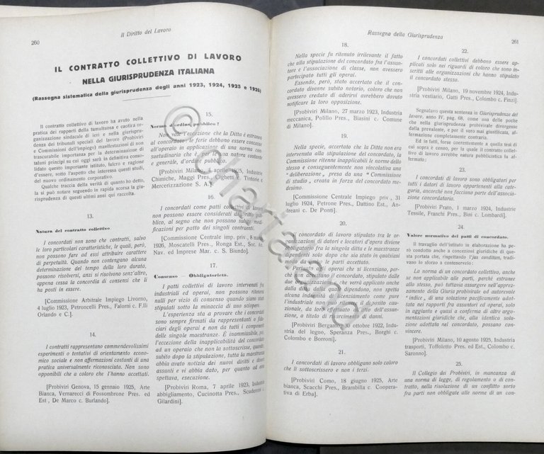 Rivista - Il Diritto del Lavoro - Anno I completo …