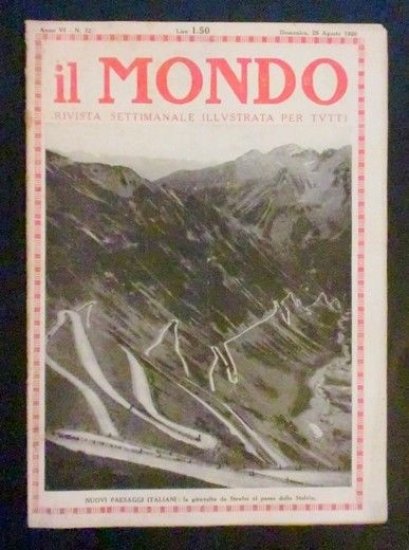 Rivista - Il Mondo - Paesaggi Italiani - Anno VI … | Immagine principale