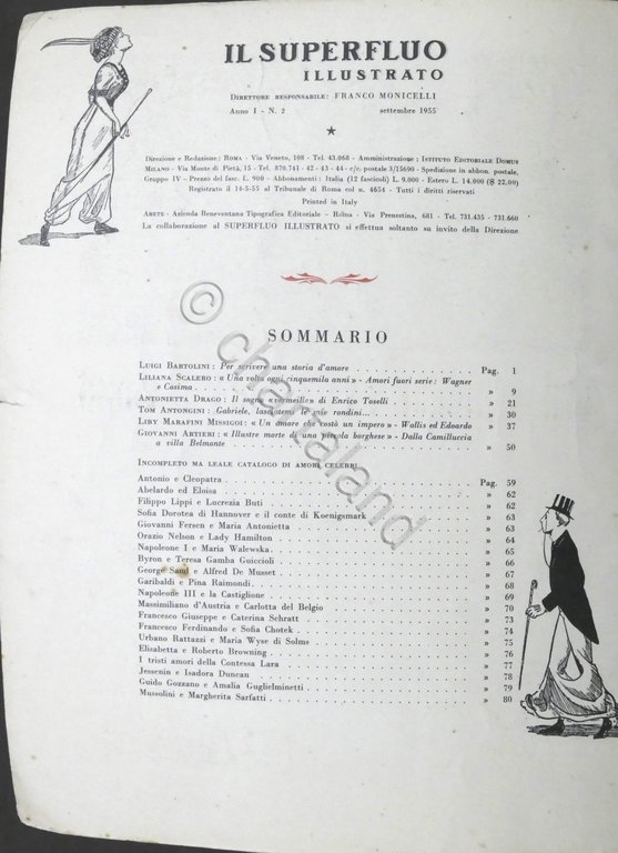 Rivista - Il Superfluo Illustrato - Anno I - N. … | Immagine Gallery 2