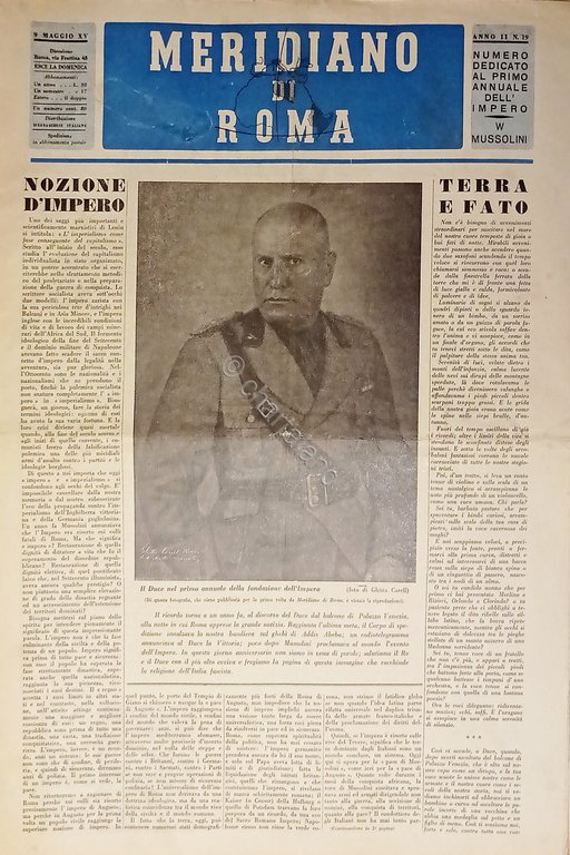 Rivista - Meridiano di Roma n. 19 - 1937 Nozioni … | Immagine Gallery 2