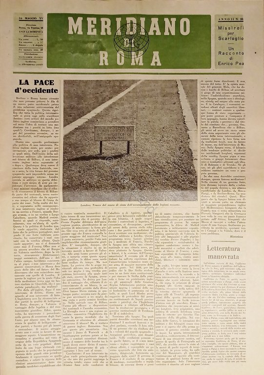 Rivista - Meridiano di Roma n. 20 - 1937 La … | Immagine Gallery 2
