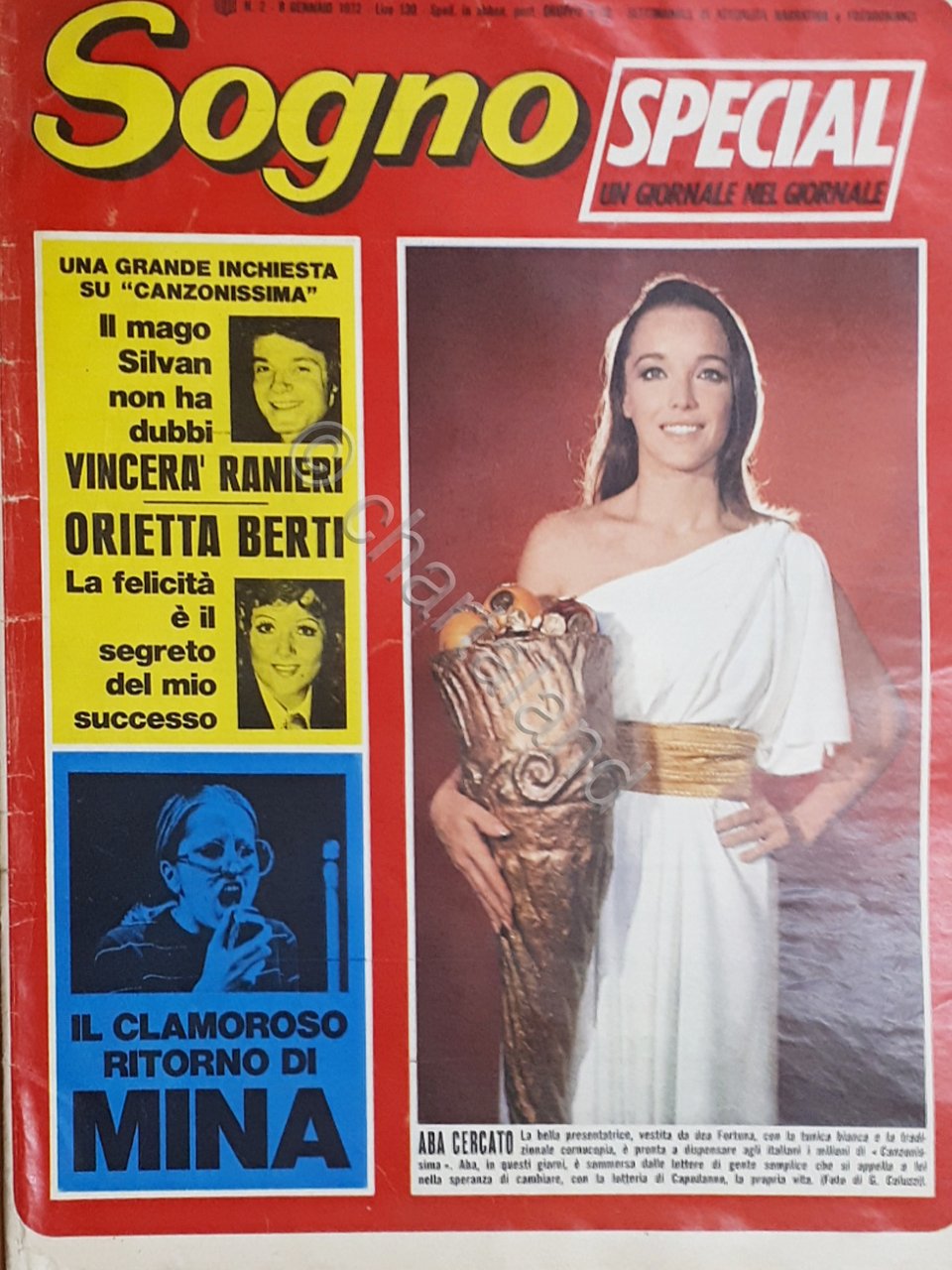 Rivista Fotoromanzi - Sogno N. 2 - 8 Gennaio 1972 …
