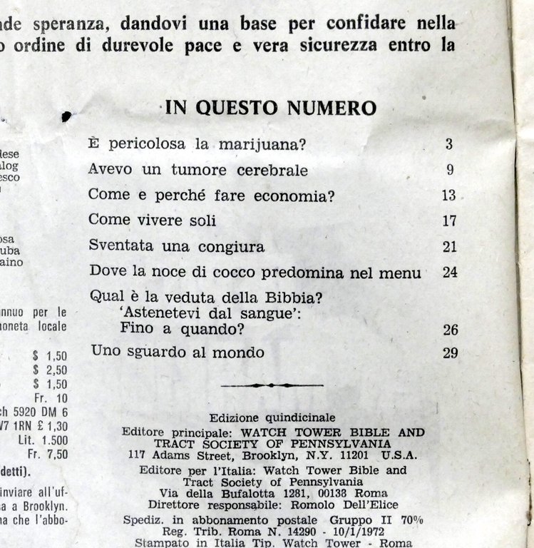 Rivista - Svegliatevi! - Vol. 57 N. 17 - 1976 … | Immagine Gallery 2