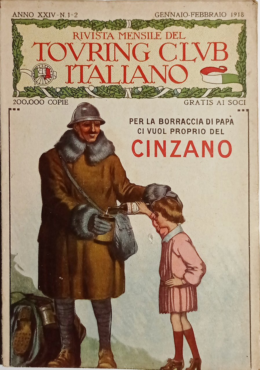 Rivista - Touring Club Italiano N. 1-2 - 1918 Pubblicità …