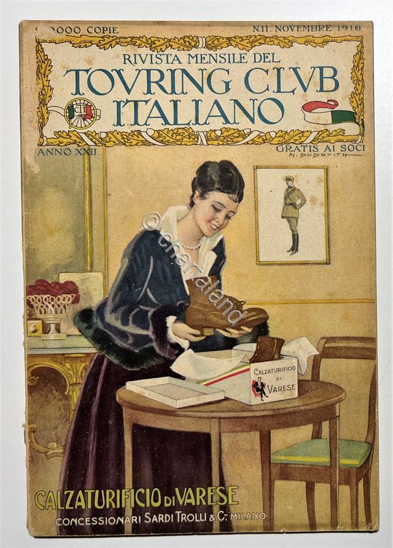 Rivista - Touring Club Italiano N. 11 - 1916 Calzaturificio …