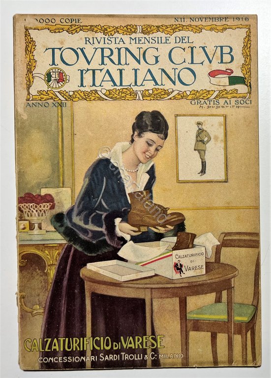 Rivista - Touring Club Italiano N. 11 - 1916 Calzaturificio …