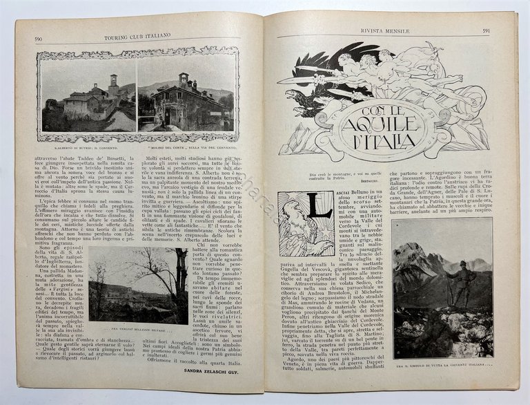 Rivista - Touring Club Italiano N. 11 - 1916 Calzaturificio …