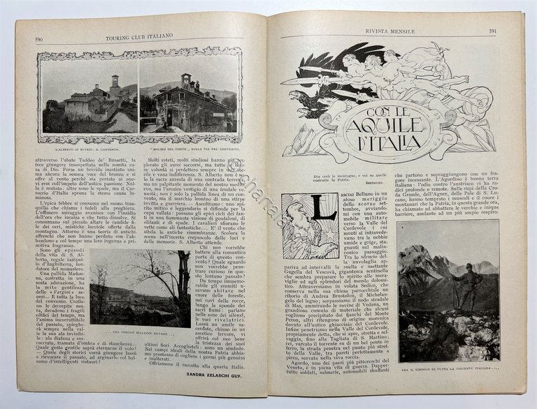 Rivista - Touring Club Italiano N. 11 - 1916 Calzaturificio …