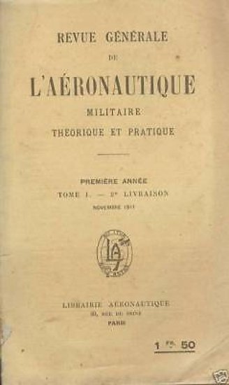 Rivista Aeronautica Militare 1911, Aéronautique RARA | Immagine principale