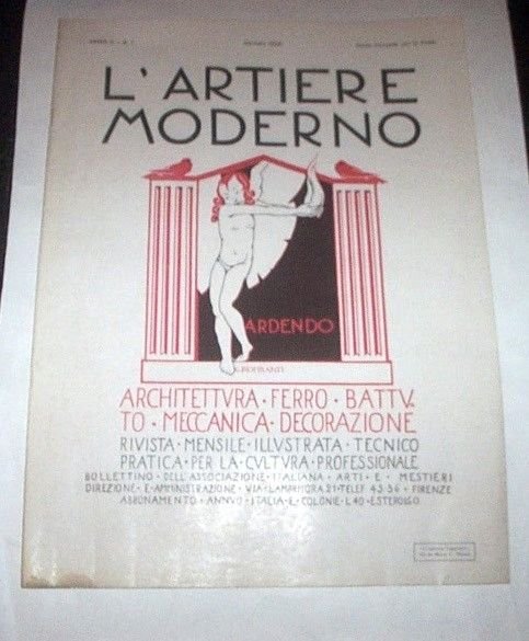 Rivista Architettura Ferro Battuto L'Artiere Moderno Anno II n° 1 … | Immagine principale