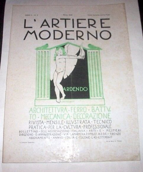 Rivista Architettura Ferro Battuto L'Artiere Moderno Anno II n° 3 … | Immagine principale