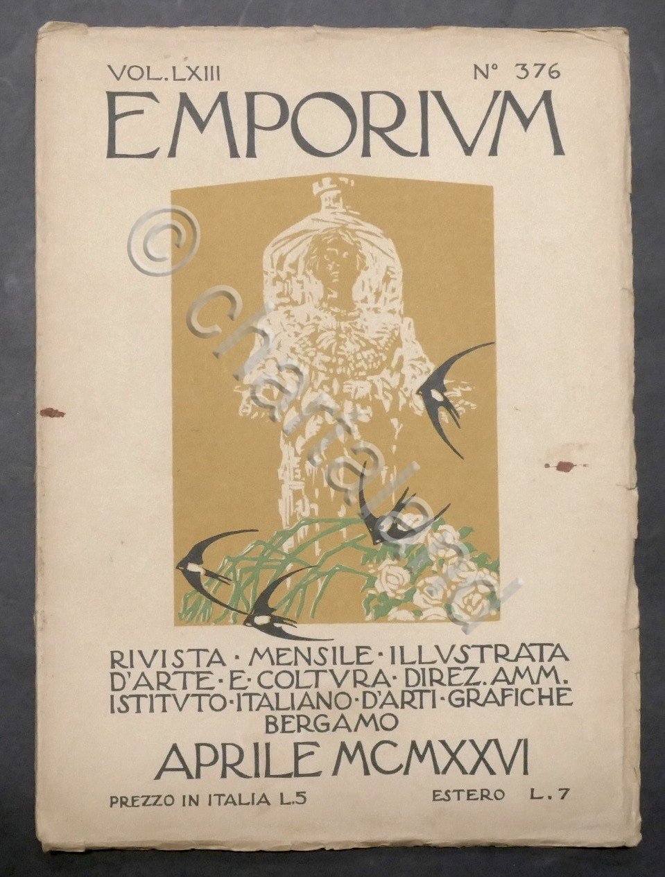 Rivista arte e cultura Emporium N. 376 - Aprile 1926 …