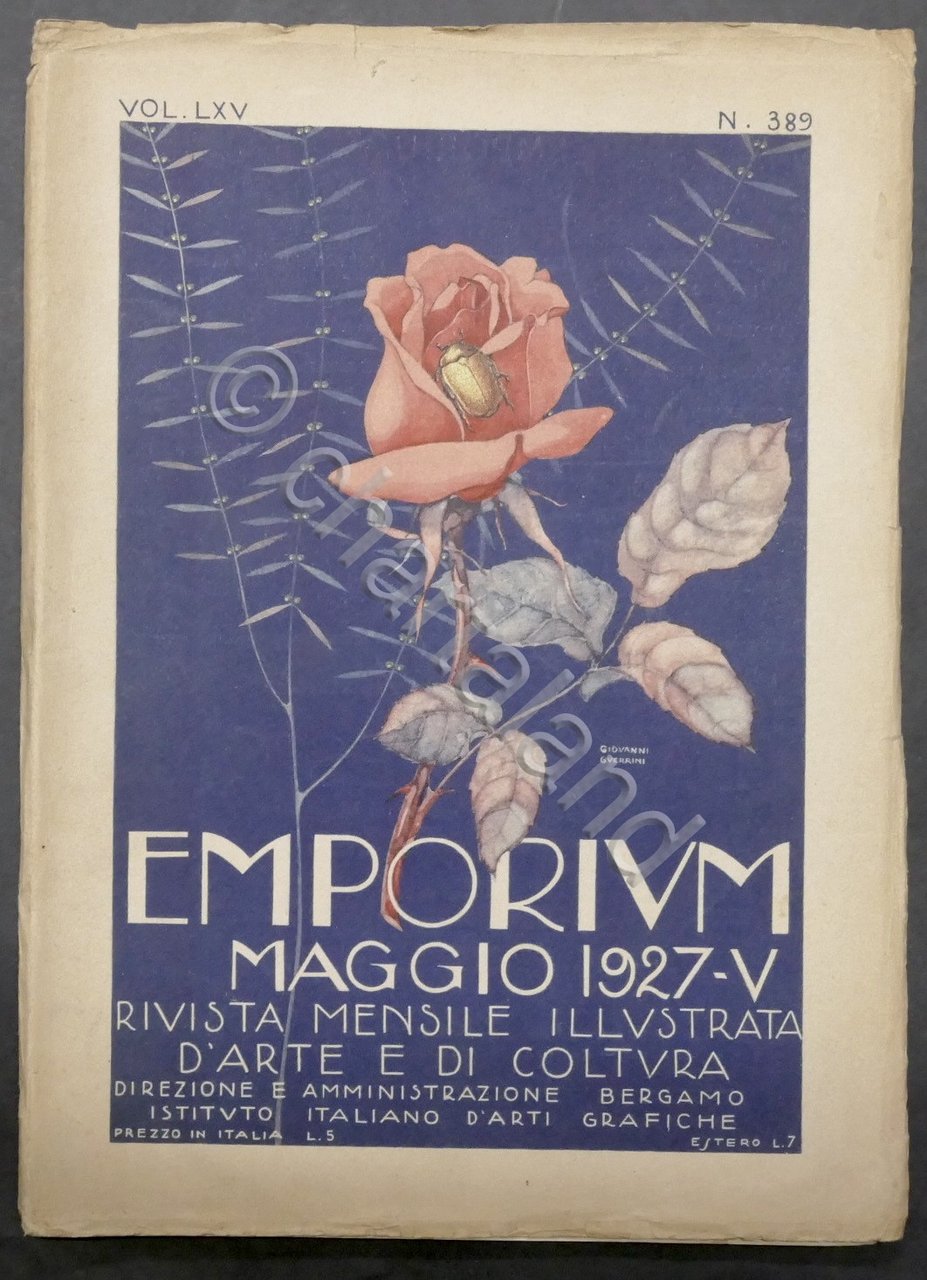 Rivista arte e cultura Emporium N. 389 - Maggio 1927 …