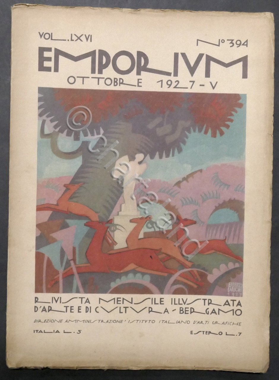 Rivista arte e cultura Emporium N. 394 - Ottobre 1927 …