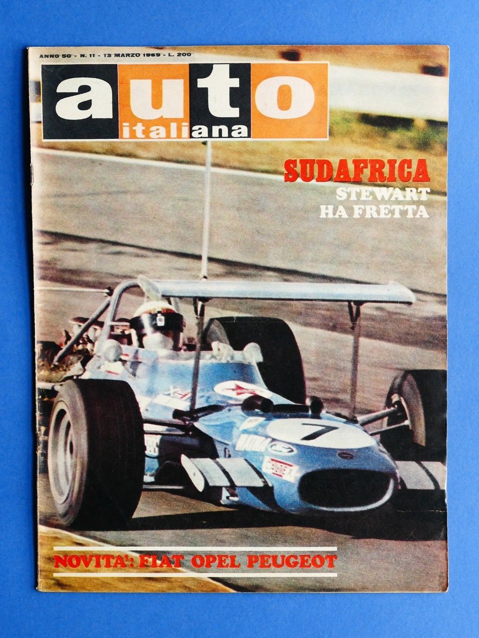 Rivista Automobilismo - Auto Italiana N° 11 - 1969 - … | Immagine principale
