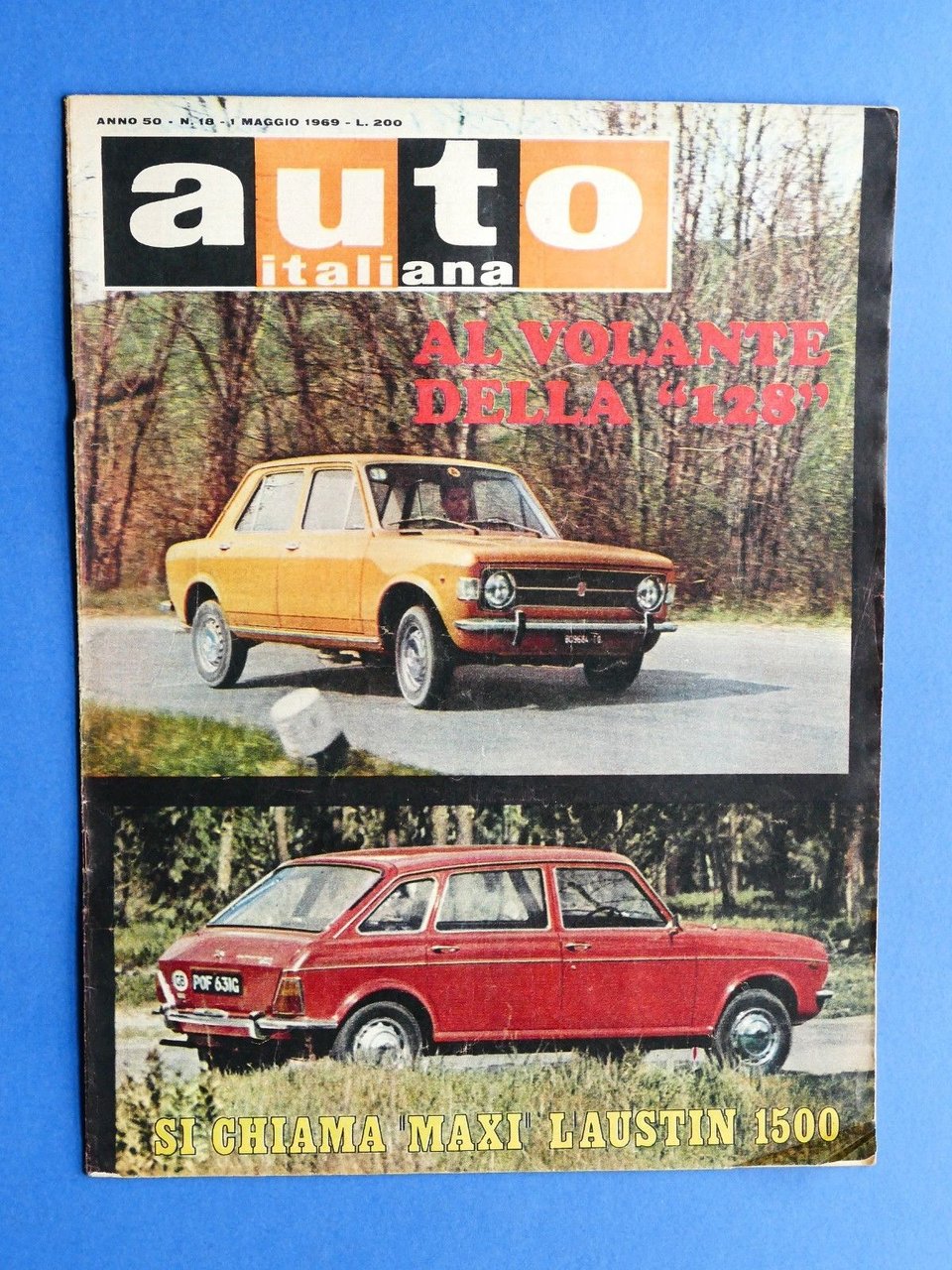 Rivista Automobilismo - Auto Italiana N° 18 - 1969 - … | Immagine principale