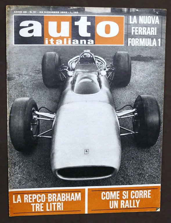 Rivista Automobilismo - Auto Italiana N° 51 - 1965 - Nuova Ferrari Formula 1