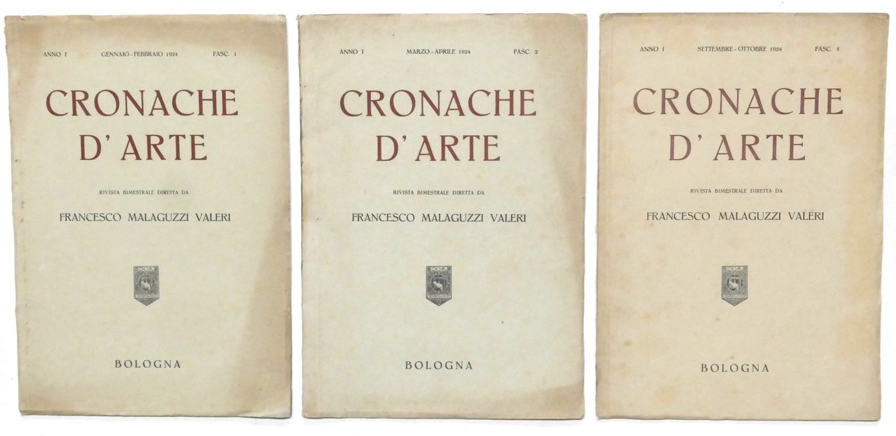 Rivista bimestrale Cronache d'Arte - Anno I - 1924 Fascicoli …