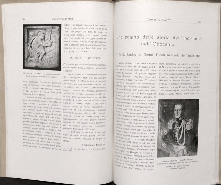Rivista bimestrale Cronache d'Arte - Anno I - 1924 Fascicoli …