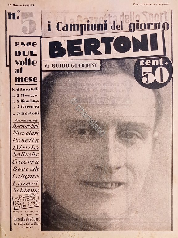 Rivista Ciclismo - I Campioni del Giorno N. 5 Bertoni … | Immagine Gallery 2
