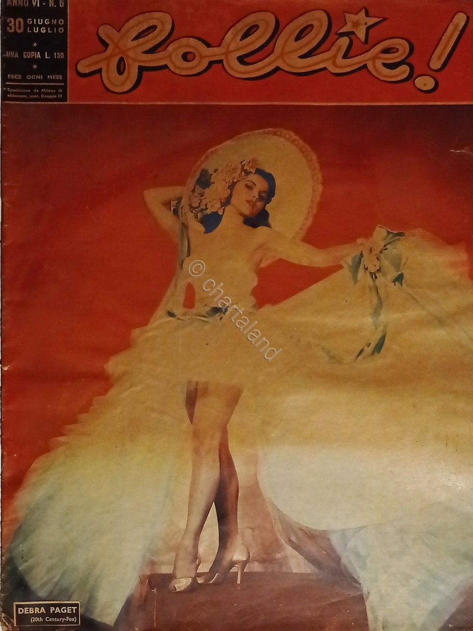 Rivista Cinema - Follie! N. 6 - 1952 - Copertina …