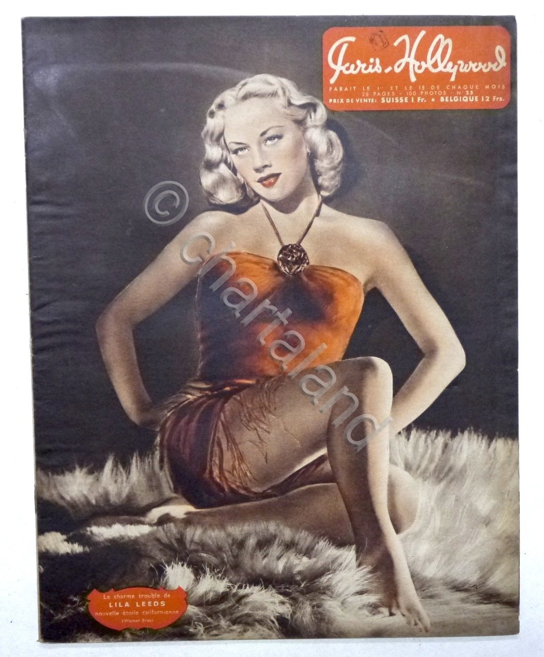 Rivista Cinema - Paris-Hollywood N. 25 - 1950 ca. Lila …