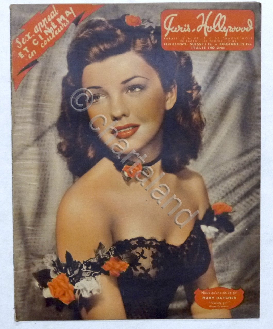 Rivista Cinema - Paris-Hollywood N. 31 - 1950 ca. Mary …