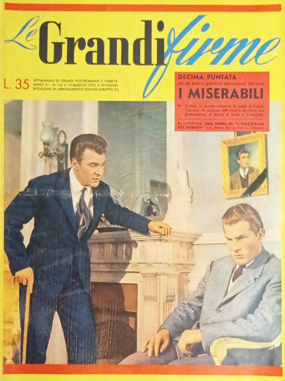 Rivista Fotoromanzi e Varietà - Le Grandi Firme N. 135 - I Miserabili - 1952