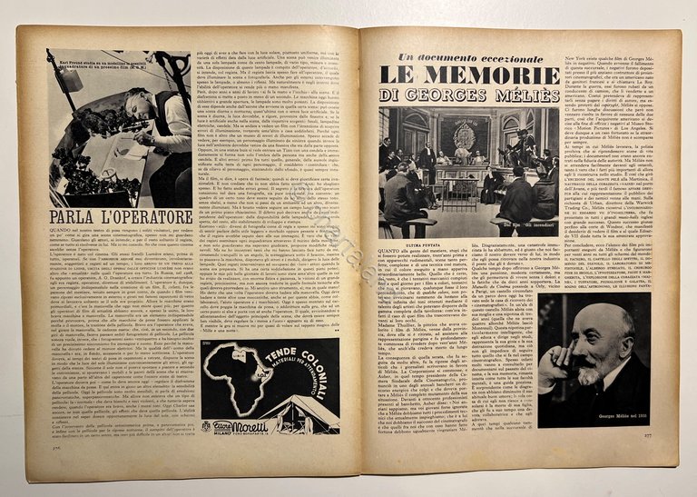 Rivista Cinema N. 44 - 1938 - In copertina K. …