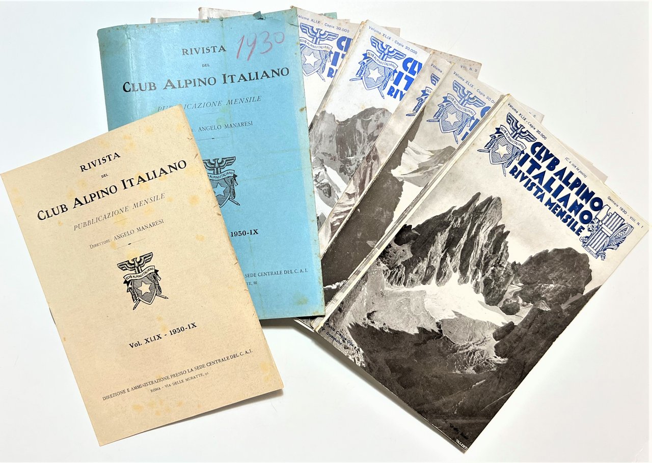 Rivista del Club Alpino Italiano - Vol. XLIX - 1930 …