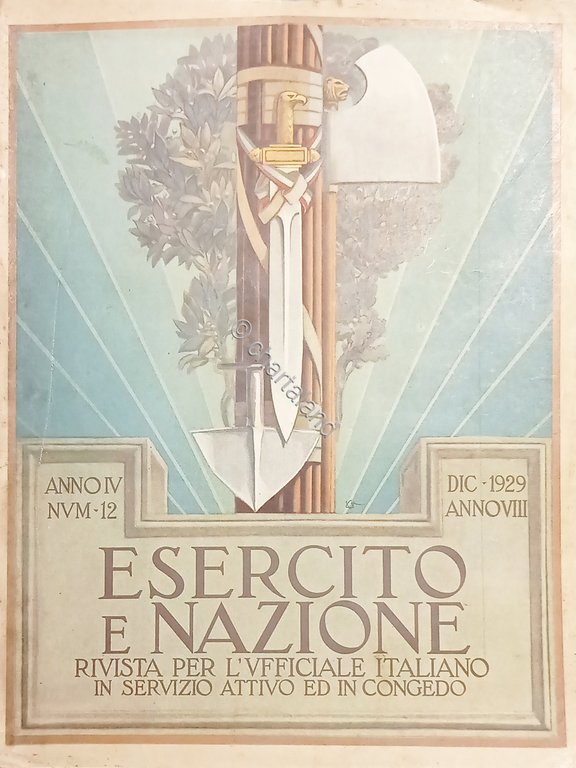 Rivista dell'Esercito Italiano - Esercito e Nazione N. 12 - …
