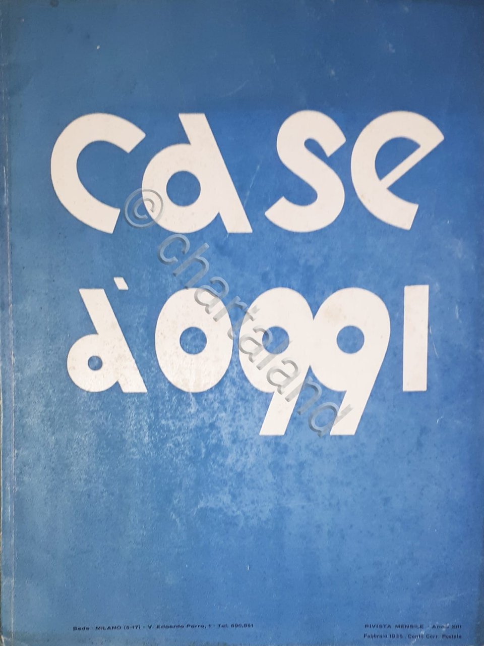 Rivista di Architettura - Case d'oggi N. 2 - 1935 | Immagine principale