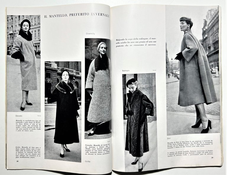 Rivista di Moda - Novità N. 37 - Novembre 1953 …