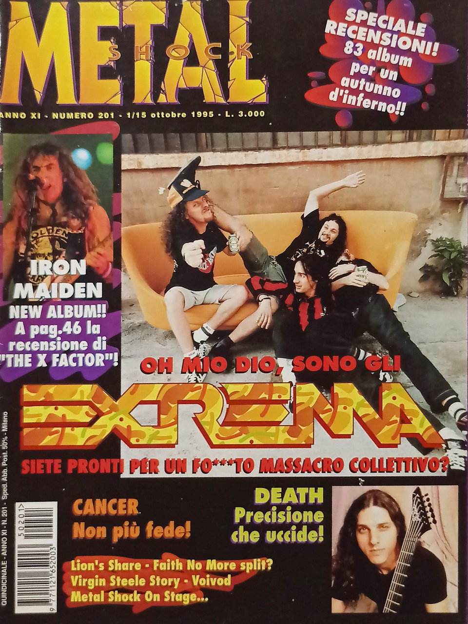 Rivista di Musica - Metal Shock N. 201 - 1995 …