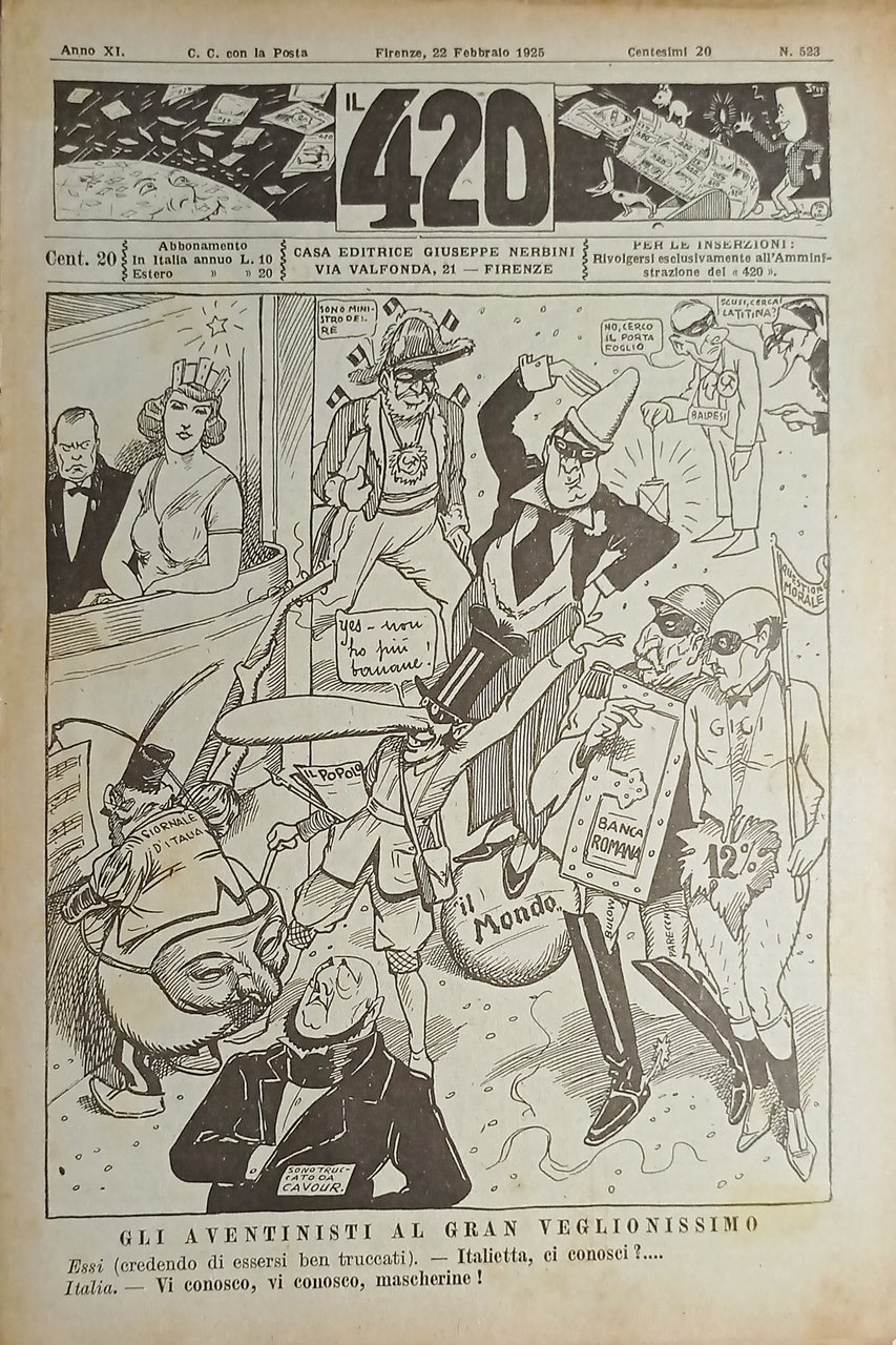 Rivista di Satirica Umoristica - IL 420 - Anno XI …