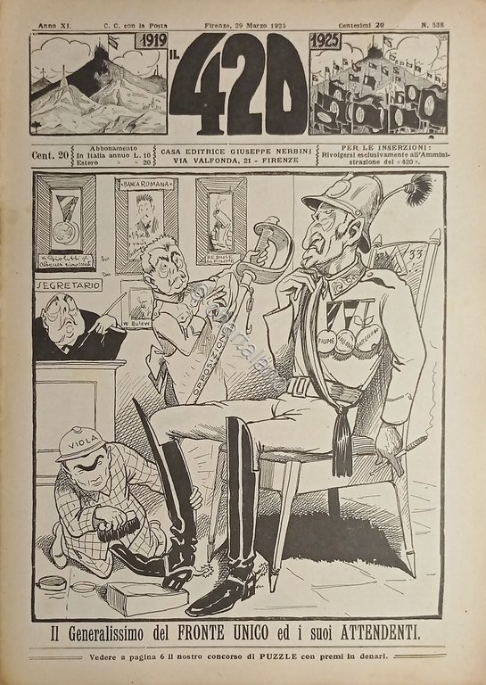 Rivista di Satirica Umoristica - IL 420 - Anno XI …