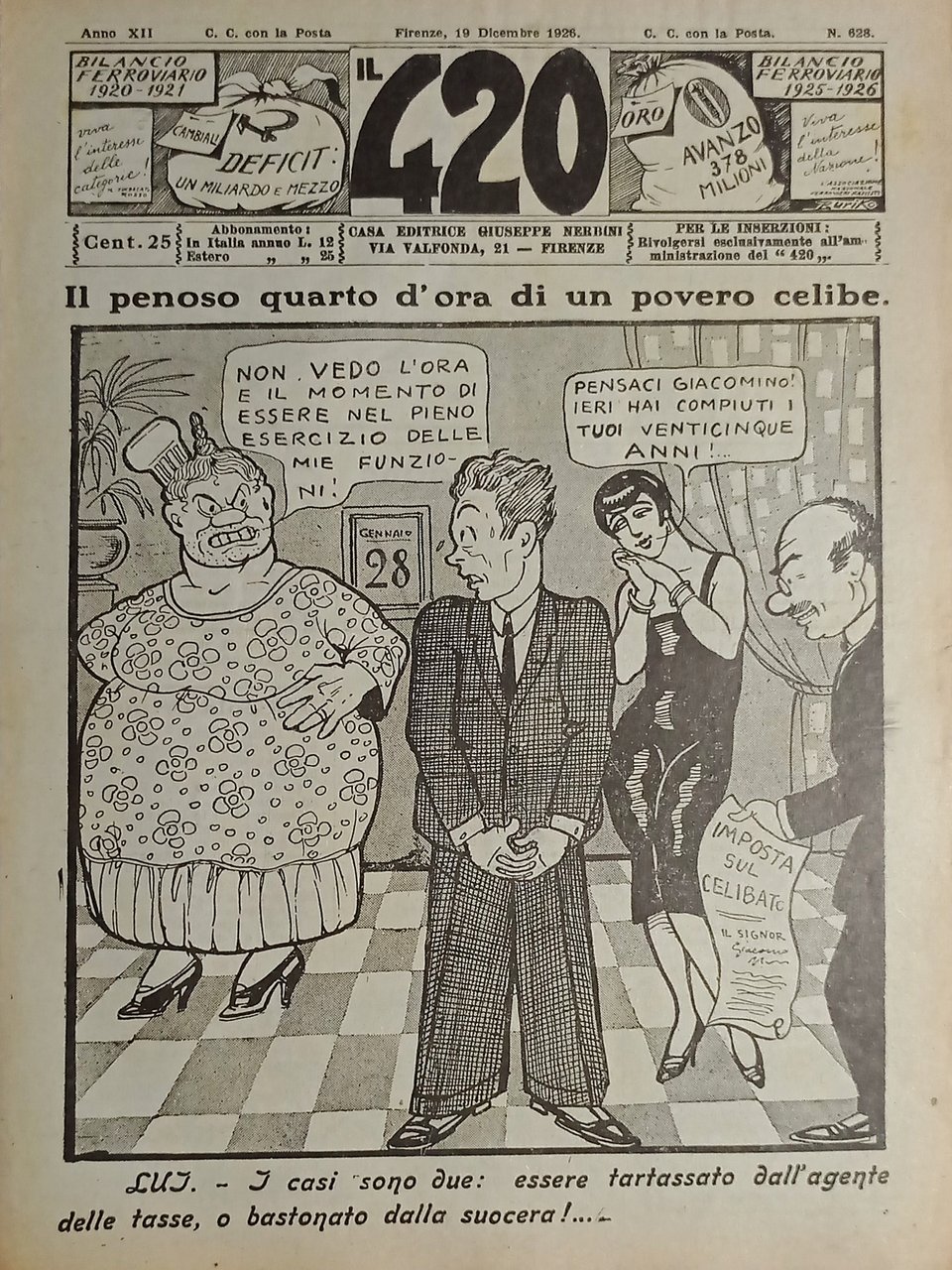 Rivista di Satirica Umoristica - IL 420 - Anno XII …