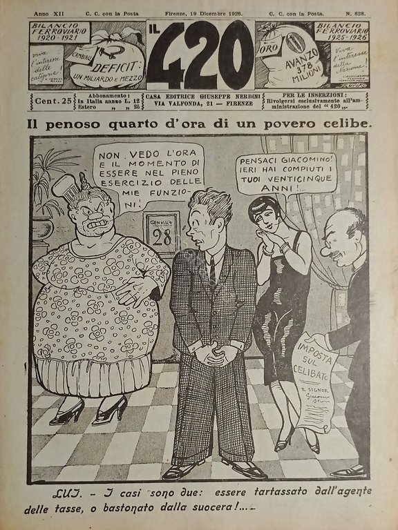 Rivista di Satirica Umoristica - IL 420 - Anno XII …
