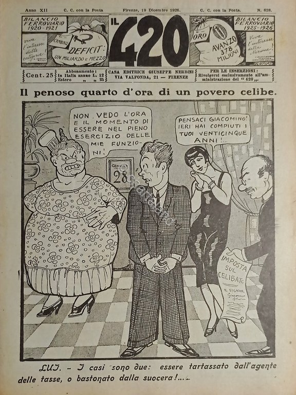 Rivista di Satirica Umoristica - IL 420 - Anno XII …