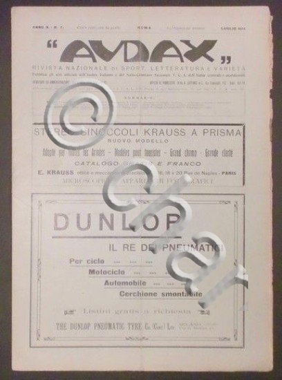 Rivista di Sport e Letteratura Sportiva - Audax - Anno …