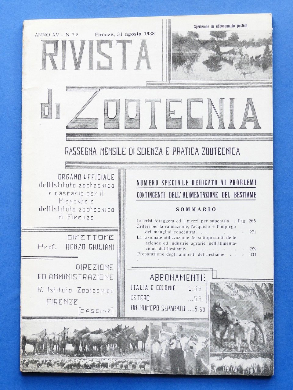 Rivista di Zootecnica - Rassegna mensile - Anno XV - … | Immagine principale