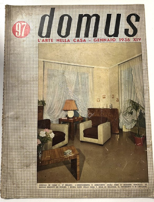 Rivista Domus - L'arte nella casa - N. 97 - …
