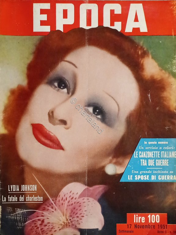 Rivista Epoca N. 58 - Lydia Johnson la fatale del …