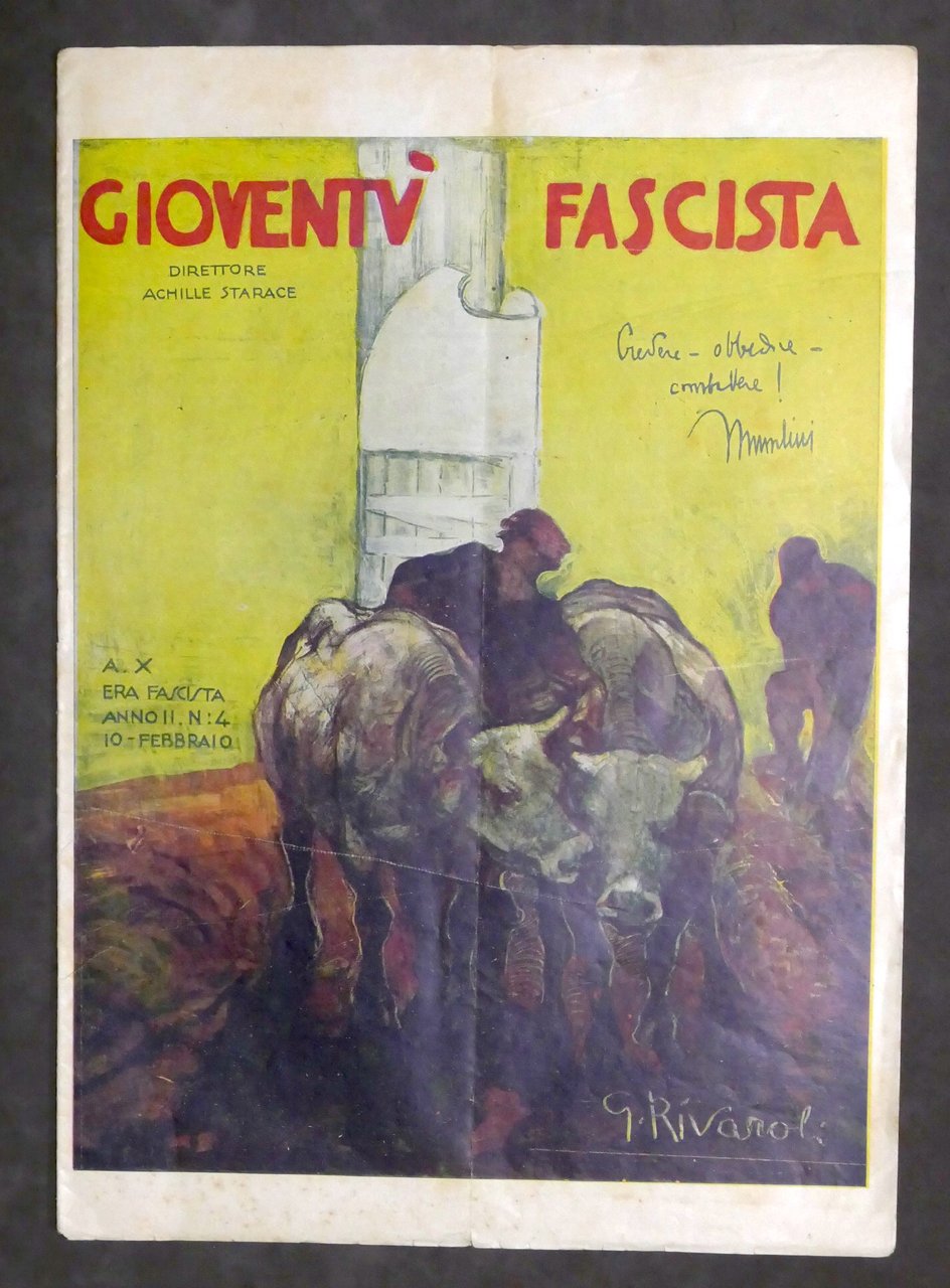 Rivista Gioventù Fascista - Anno II - N. 4 - …