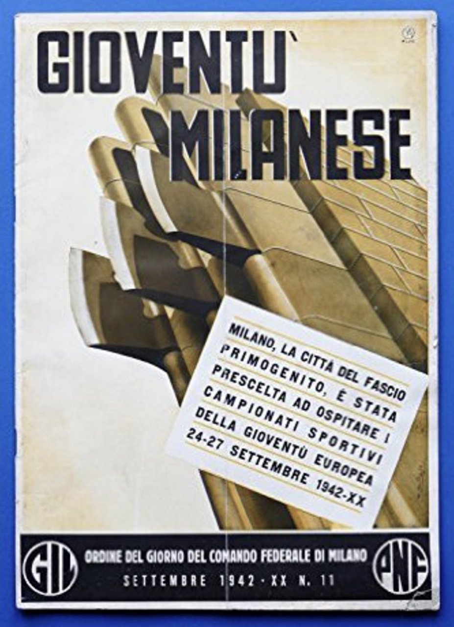 Rivista Gioventù Milanese - settembre 1942 - N° 11