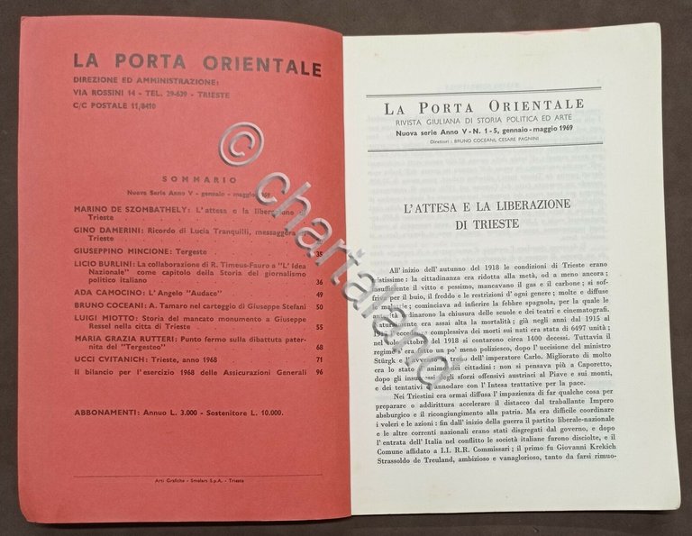 Rivista Giuliana di Storia Politica ed Arte - La Porta …