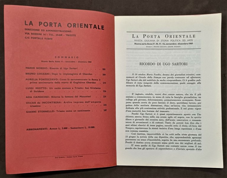 Rivista Giuliana di Storia Politica ed Arte - La Porta …