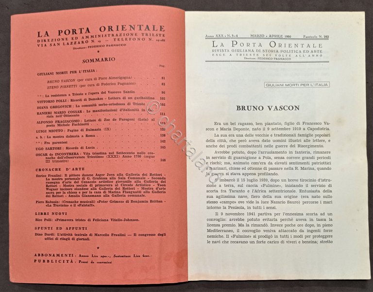 Rivista Giuliana di Storia Politica ed Arte - La Porta …