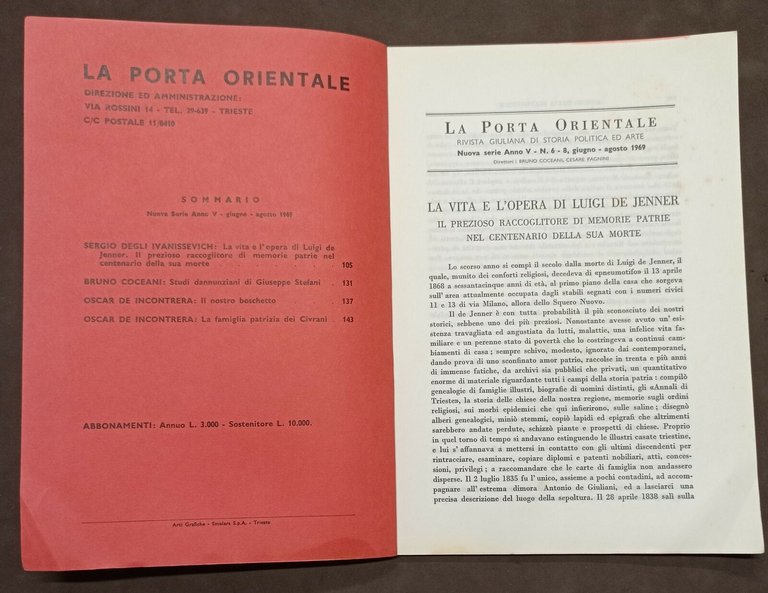 Rivista Giuliana di Storia Politica ed Arte - La Porta …